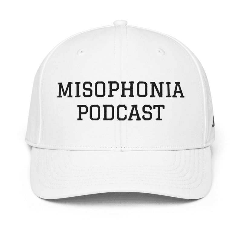 Adidas x Misophonia Podcast Cap – Monochrome Edition (Black thread) - White thumbnail